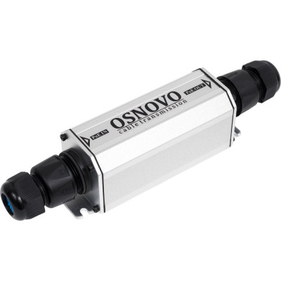 Уличный PoE удлинитель OSNOVO E-PoE/1GW 10/100/1000M Gigabit Ethernet до 500м (до 22W). sct0943