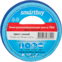 Изолента Smartbuy 0.18х19 мм, 20 метров, синяя SBE-IT-19-20-db