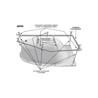 Сборный каркас к ванне Дива 160 AQUATEK универсальный KAR-0000040 00000062503