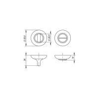 Поворотная ручка PUNTO BK6 ZR BL-24 чёрный 41123