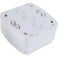 Розетка с крышкой Lezard DEMET с заземлением, белый 711-0200-123