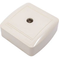Розетка ТВ Lezard DEMET оконечная, кремовый 711-0300-130