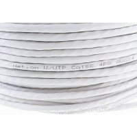 Сетевой кабель витая пара омедненный Net.on UTP Cat.5e 4x2хAWG24 CCA PVC внутренний 305м 01-0302
