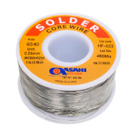 Припой (0.25 мм, 0.2 кг, Sn60/Pb40, HF533 флюс RMA) ASAHI 00-00002074