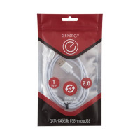 Кабель USB/MicroUSB Energy ET-01 цвет - серебро 006370