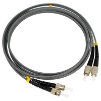 Оптический патч-корд TopLAN дуплексный, FC/PC-ST/PC, MM 62,5/125, 2 м, DPC-TOP-OM1-FC/P-ST/P-2.0