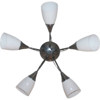 Светильник ЭЛЕТЕХ Веста 151 хром, плафон П0475 НПБ 01-5х60-119 Е27 ИУ 1005404465