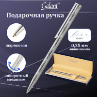 Подарочная шариковая ручка GALANT ASTRON SILVER серебристый корпус, синяя 143527