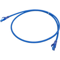 Шнур NIKOMAX, U/UTP 4 пары, Кат.6, 7х0,205мм, синий, 1м NMC-PC4UE55B-010-C-BL