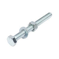 Болт с шестигранной головкой vipкрепеж набор, полная резьба, din 933, 8x80 17876 VIP