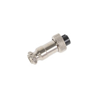 Разъем MIC12 4P гнездо Pro Legend металл на кабель, PL2216