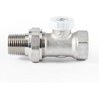 Настроечный клапан радиатора PROFACTOR прямой 1/2 PF RVS 376