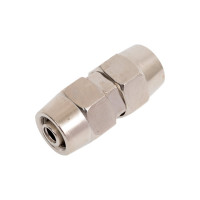 Фитинг металлический зажимной прямой трубки ПВХ 8/6 мм, 10 шт Дали-Авто DA-02422