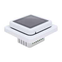 Терморегулятор для теплого пола IQWATT IQ THERMOSTAT SMART HEAT Wi-Fi программируемый, с возможностью управления через мобильное приложение, белый 410