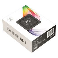 Терморегулятор для теплого пола IQWATT IQ THERMOSTAT SMART HEAT Wi-Fi программируемый, с возможностью управления через мобильное приложение, черный 411