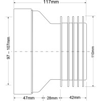 Фановая труба McAlpine прямая-120 мм MRWC1