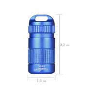 Светодиодный фонарь TANK007 с комплектацией, синий E15blue