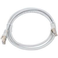 Экранированный патч-корд Cabeus F/UTP, категория 5е, 2xRJ45/8p8c, серый, PVC, 1.5м PC-FTP-RJ45-Cat.5e-1.5m