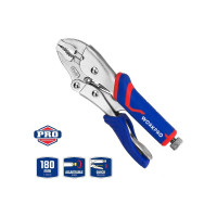 Зажимные клещи WORKPRO 180 мм, 7 дюймов, CR-V, с изогнутыми губками WP231073