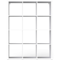 Стеллаж Гуд ЛАКК Фора 12 полок, 112x147x38, белый S00043