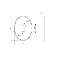 Накладка на цилиндр FUARO (ESC 473 eco) CP хром ESC.C.ECO/OV.473 44589