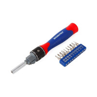 Реверсивная отвертка WORKPRO DOUBLE DRIVE 12 насадок WP221051