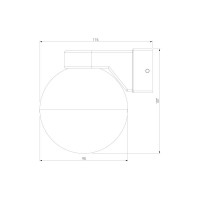 Настенный светильник Elektrostandard Mrl 1028/ moon черный a062858