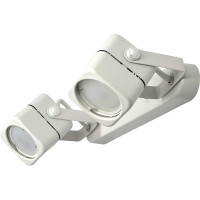 Накладной двойной поворотный светильник truEnergy 2хGU10 D60xH130xL260 IP20 белый/металл 21353