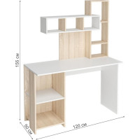 Письменный стол Woodville Олимп дуб сонома/белый 508504