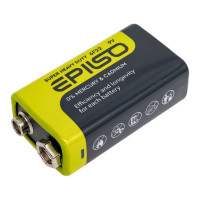 Солевой элемент питания Epilso (угольно-цинковый) 6f22/9v крона упаковка 24 шт EPB-6F22-24S