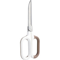 Ножницы DELI Nusign, офисные, 180 мм, титановое покрытие, сталь, белые, блистер ENS055-WT