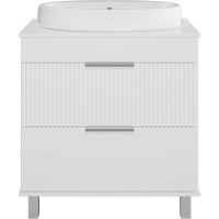 Напольная тумба Brevita Enfida - 70, 2 ящика, белая матовая эмаль ENF-06070-0142Я
