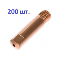 Наконечник токопроводящий 200 шт, CU-E, М6x25 мм, d=0.8 мм для горелок mig/mag энаргит CU-E-M6-25-08-200