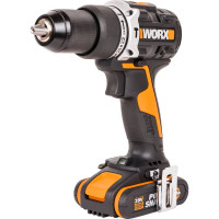 Ударная аккумуляторная дрель-шуруповерт WORX 60 Нм, 20 В, бесщеточная, 2 Ач x 2, ЗУ 2 А, кейс WX352