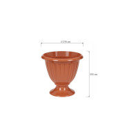 Вазон ЗПИ Альтернатива Жасмин 12л коричневый М1557