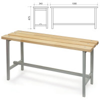 Скамья ООО Комус П-13д сосна,1000x340x475 440719