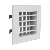 Двухрядная алюминиевая решетка 2WA 200x200 мм Ventart 4687203903282