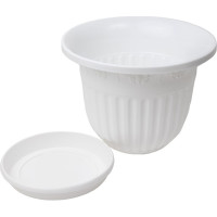 Цветочный горшок ЗПИ Альтернатива Лозанна 17 л, белый М1612