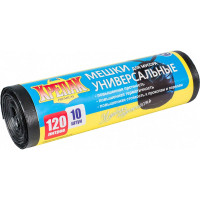 Мешки для мусора 120 л, 10 шт Крепак 4607075710214