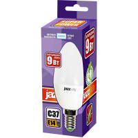 Светодиодная лампа Jazzway PLED-SP 9Вт C37 свеча 4000К нейтральный белый E14 820лм 230В/50Гц 5019034
