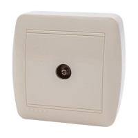Розетка ТВ Lezard DEMET оконечная, кремовый 711-0300-130