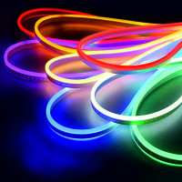 Односторонний гибкий неон Elektrostandard LS001 220V RGB 12W 80Led 5050 IP67 50м a045405