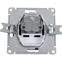 Розетка Systeme Electric ATLASDESIGN, TV, проходная, 4DB, механизм, карбон, ATN001092