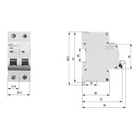 Автоматический выключатель EKF AV-10 2P 2A 10kA AVERES mcb10-2-02C-av