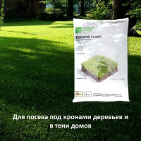 Семена газона Зеленый Квадрат Теневой 1 кг для создания газона на затененных участках 4607160331195