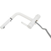 Смеситель для мойки Paffoni с поворотным изливом, белый матовый RINGO RIN295BO 00263394