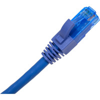 Шнур NIKOMAX, U/UTP 4 пары, Кат.6, 7х0,205мм, синий, 1м NMC-PC4UE55B-010-C-BL
