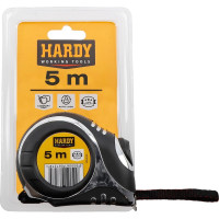 Рулетка HARDY с автоматическим фиксатором, 5м х 19мм, в блистере 0700-451905