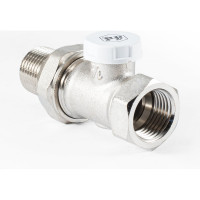 Настроечный клапан радиатора PROFACTOR прямой 1/2 PF RVS 376