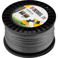 Леска двухкомпонентная EXTRA CORD (3 мм, 166 м, звезда, на DIN катушке) для триммера Denzel 96843